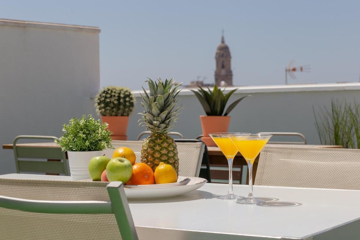 C56 - Studio With Amazing Terrace In The Centre Málaga Kültér fotó